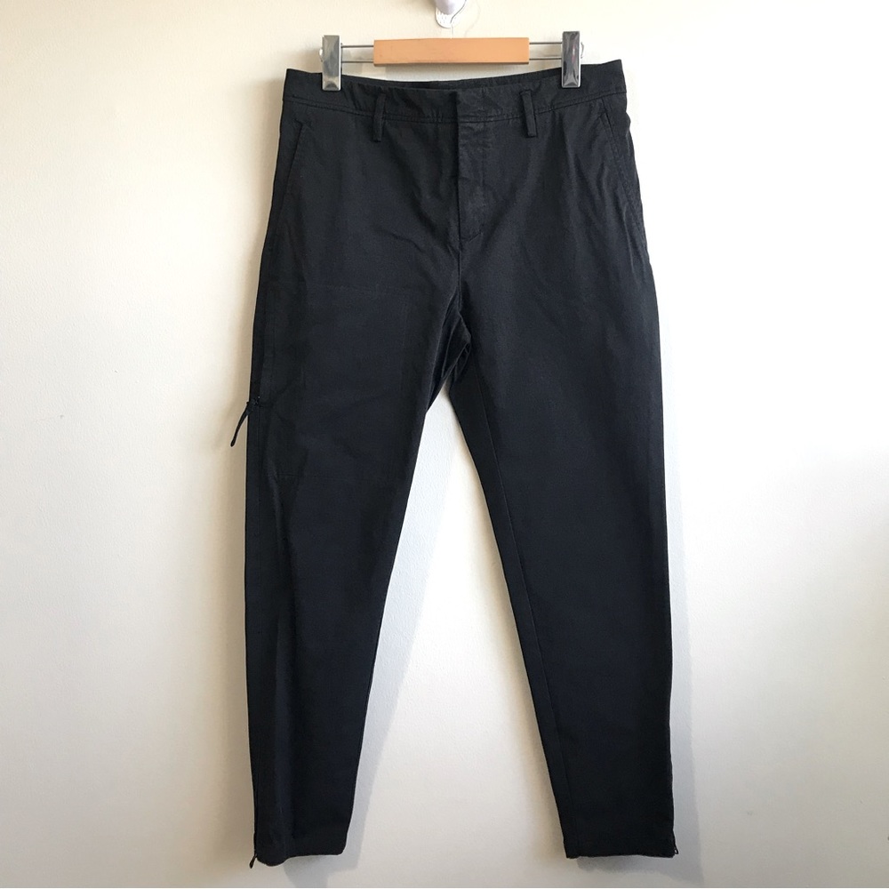 Oak + Fort nylon and spandex blend black pants size 30